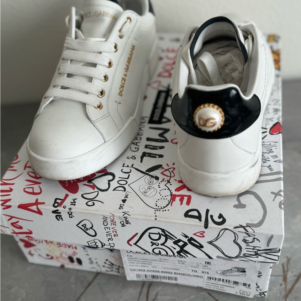 Dolce & Gabbana White Sneakers - Picture 2 of 3